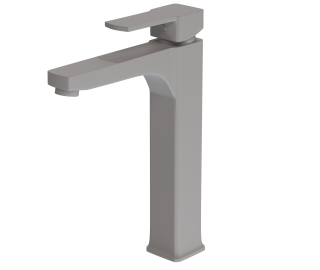 Fonteinkraan CUBIC | Asos Grey inclusief aansluitslangen