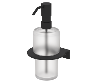Zeepdispenser ICON | Mat Zwart- Wand – Rond