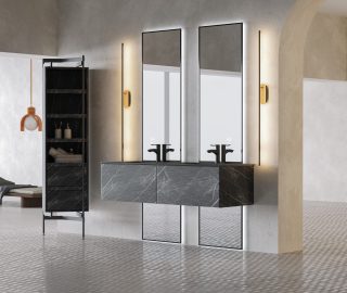 HELETRA | Kolomkast 190x54x30 incl. spiegel