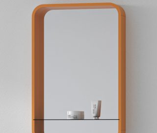 Twist | Spiegel oranje 75×60