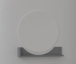 Tiny | Spiegel grijs ø 50 cm