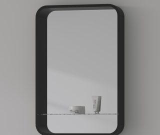 Twist | Spiegel antraciet 75×60